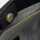 Borsa a mano in Pelle Vegana Nero