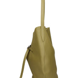 Borsa a Mano in Vera Pelle Verde