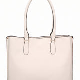 Borsa a Spalla in Pelle Vegana Beige