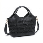 Borsa a Mano in Polyurethane Nero