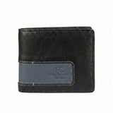 Portafoglio in Vera Pelle Nero EC Contemporary Coveri