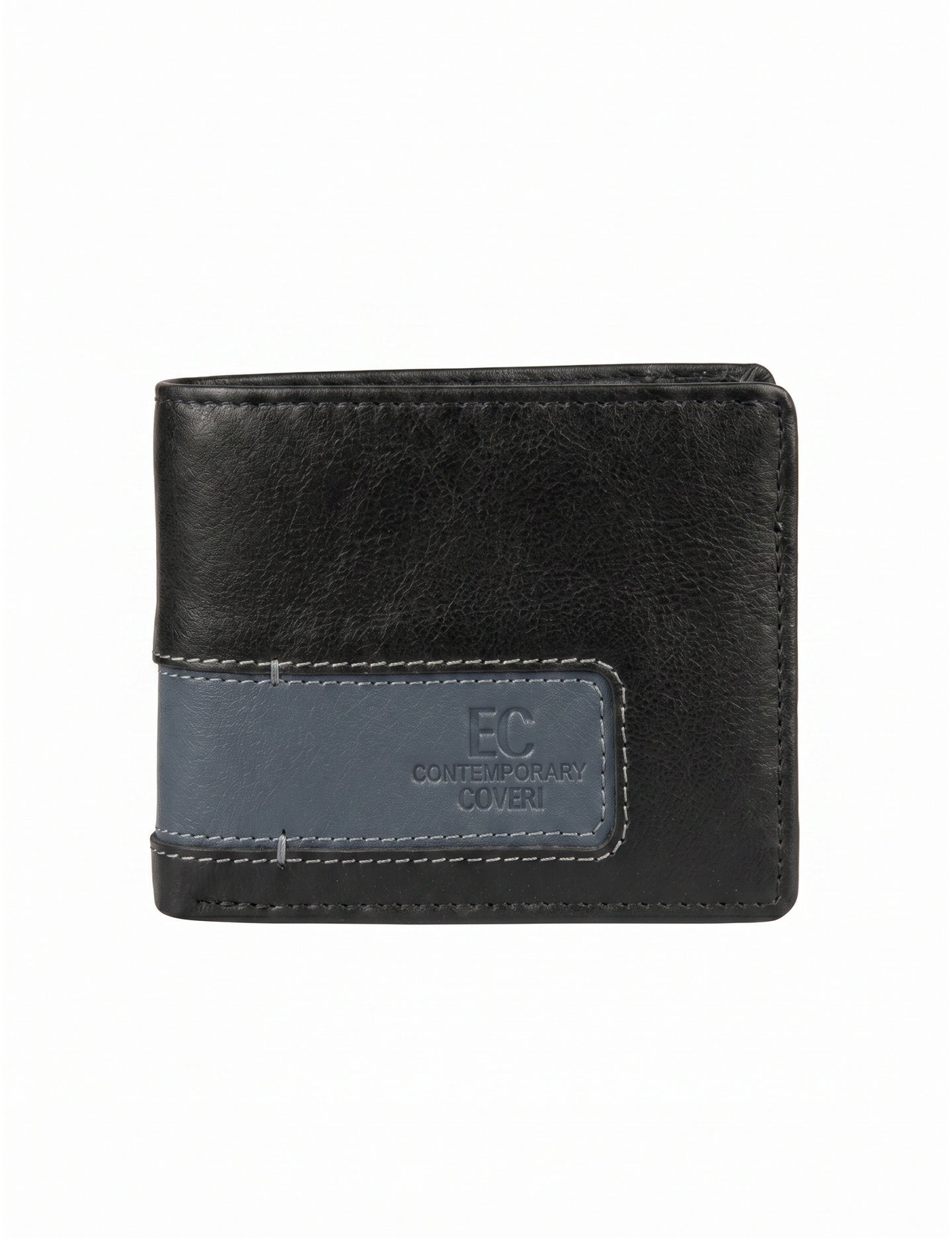Portafoglio in Vera Pelle Nero EC Contemporary Coveri