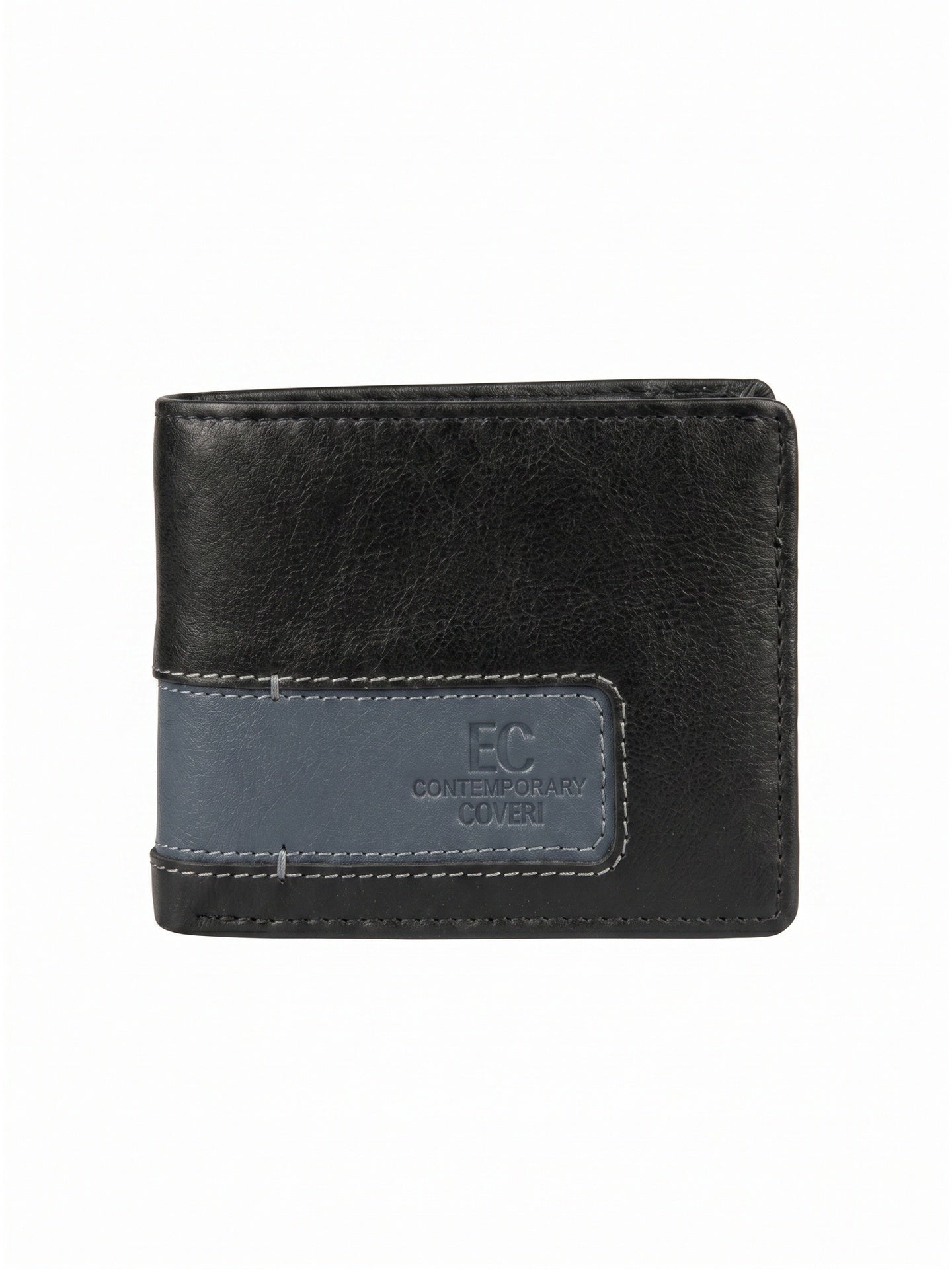 Portafoglio in Vera Pelle Nero EC Contemporary Coveri