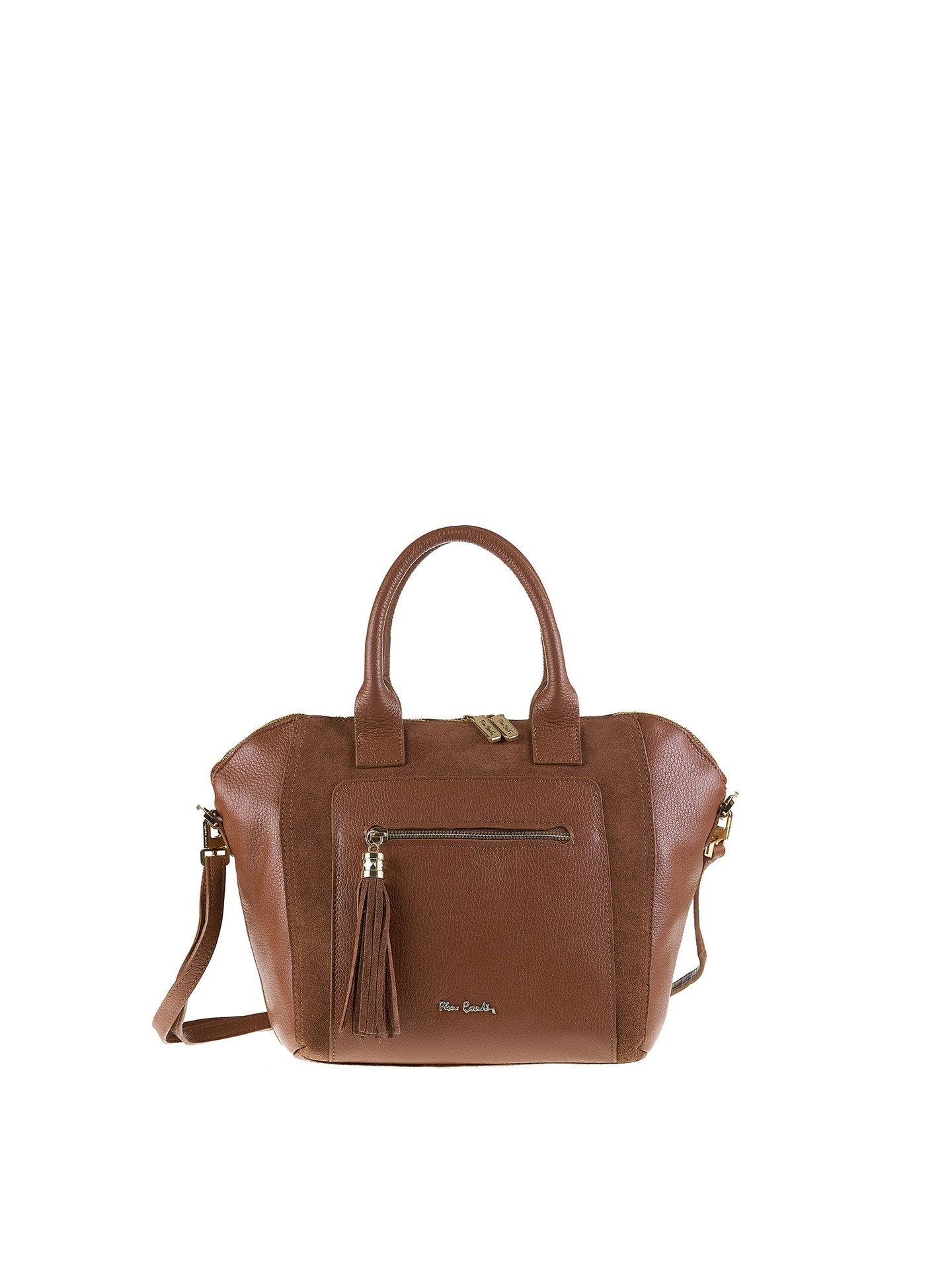 Borsa a Mano in Vera Pelle Cuoio Pierre Cardin
