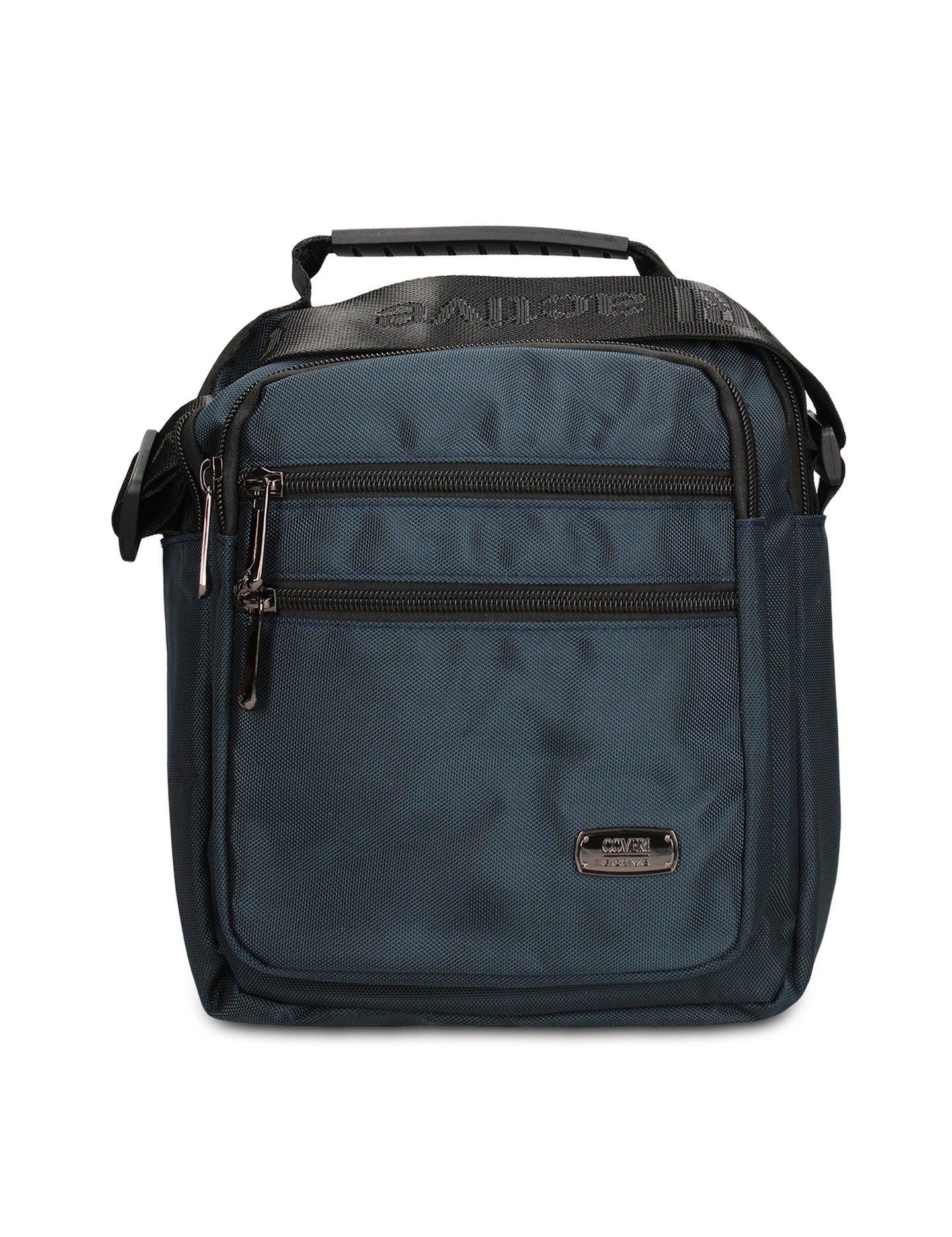 Borsa a Tracolla in 100% Pu Vegan Leather Blu