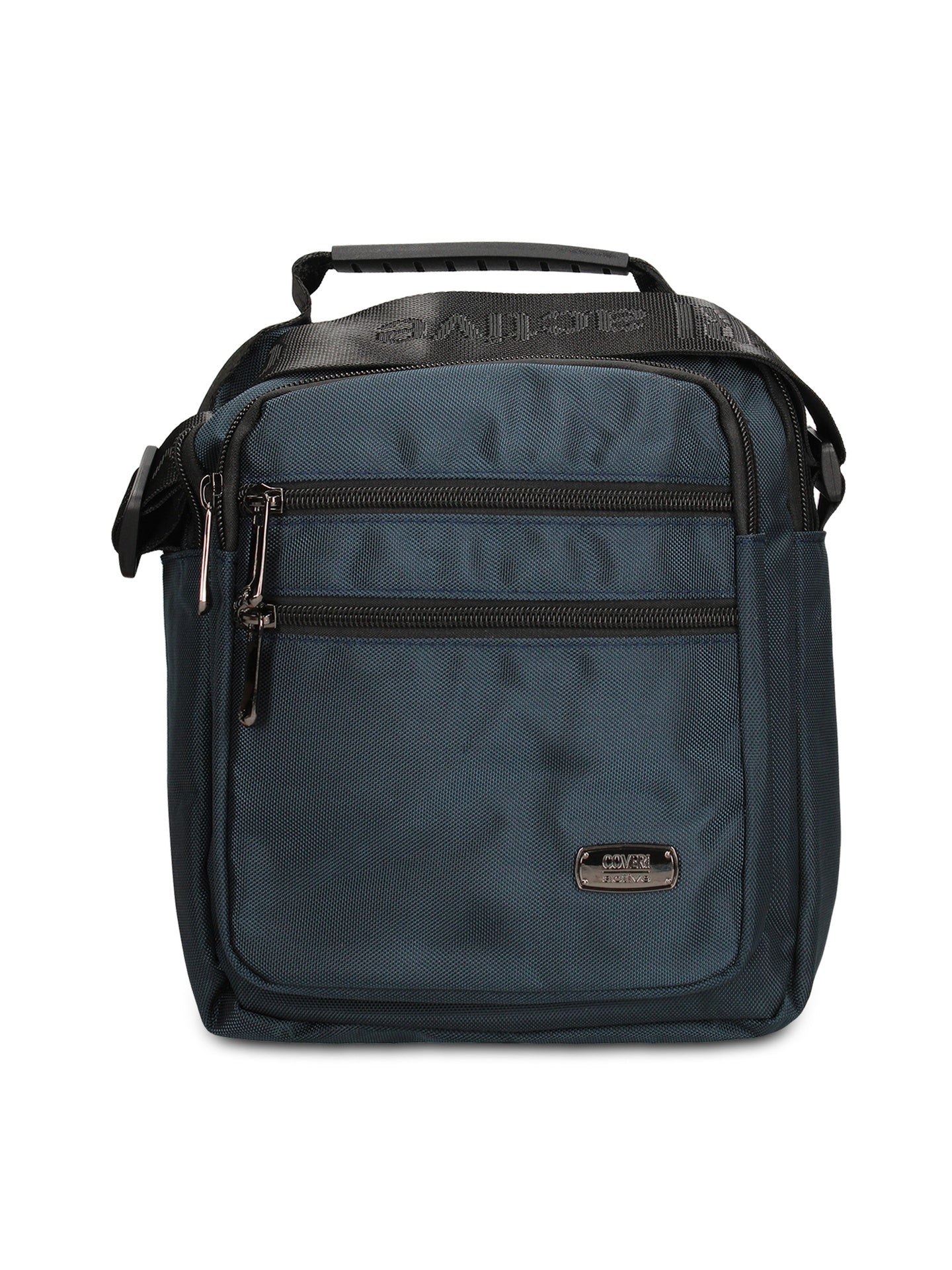 Borsa a Tracolla in 100% Pu Vegan Leather Blu