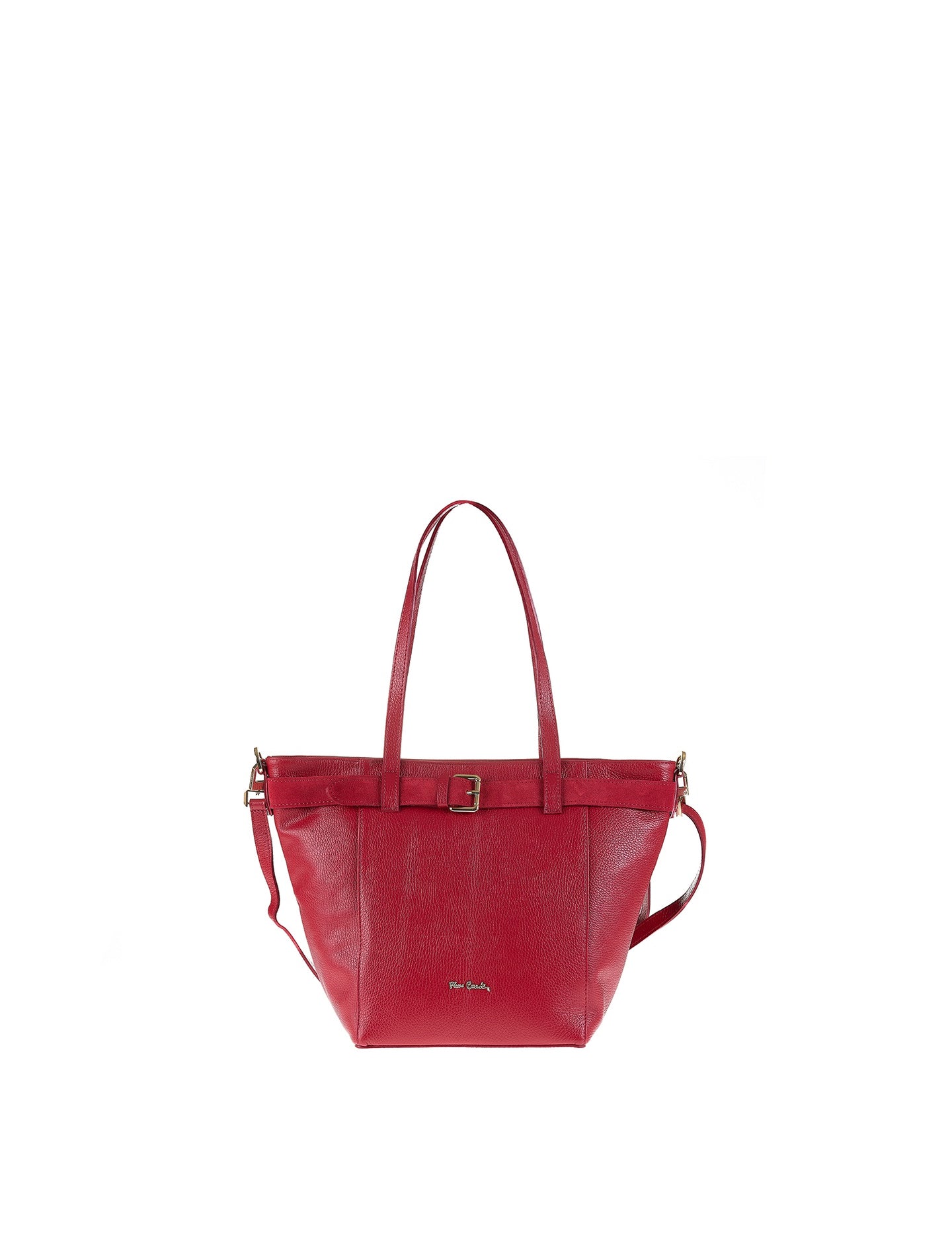Borsa a Spalla in Vera Pelle Rubino Pierre Cardin