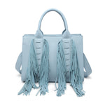 Borsa a Mano in Polyurethane Blu