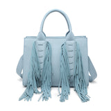 Borsa a Mano in Polyurethane Blu