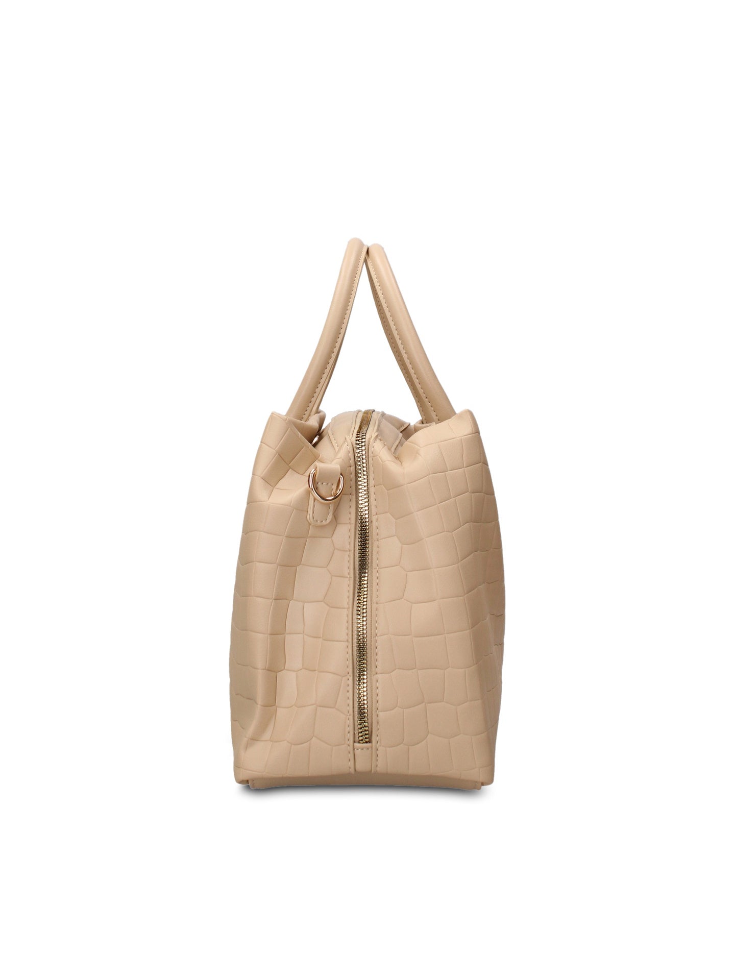 Borsa a Mano in Pelle Vegana Beige