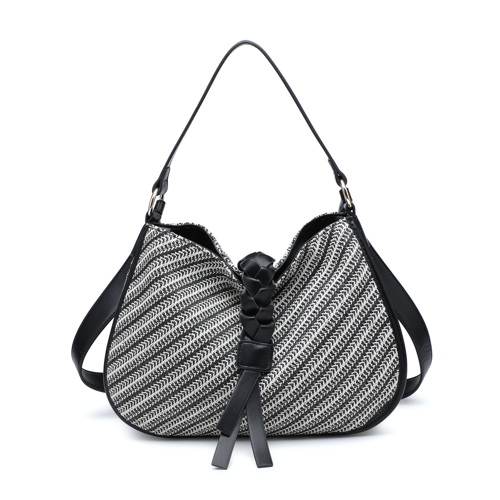 Borsa a Tracolla in Poliestere Nero Kassandra