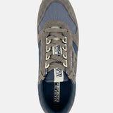 Sneakers platform in Pelle Marrone
