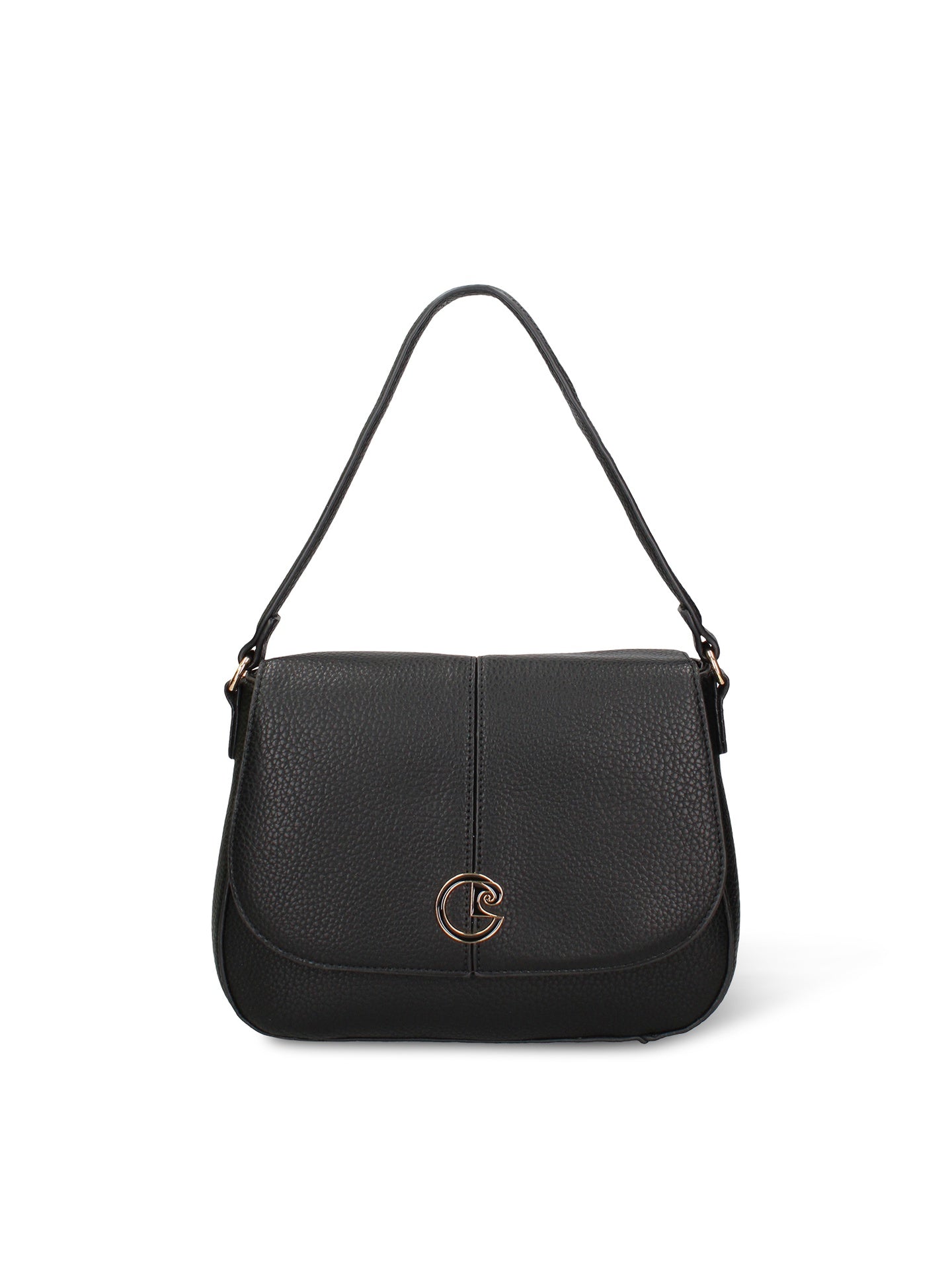 Borsa a Spalla in Pelle Vegana Nero Pierre Cardin