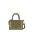 Borsa a Mano in Vera Pelle Verde Militare Pierre Cardin