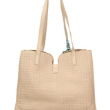Borsa a Mano in Pelle Vegana Taupe