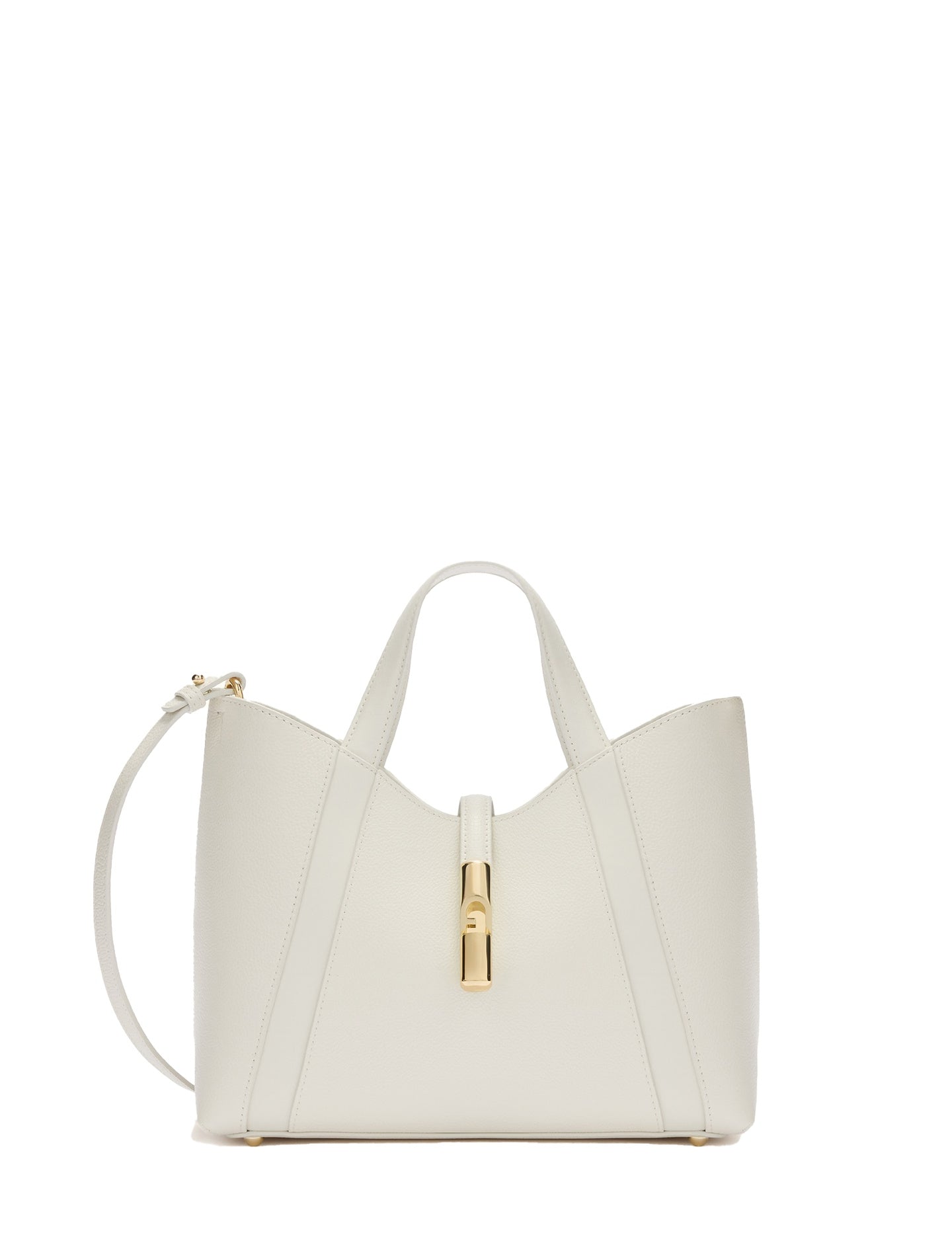 Borsa a Mano in Pelle Panna Furla