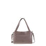 Borsa a Spalla in Vera Pelle Taupe Pierre Cardin