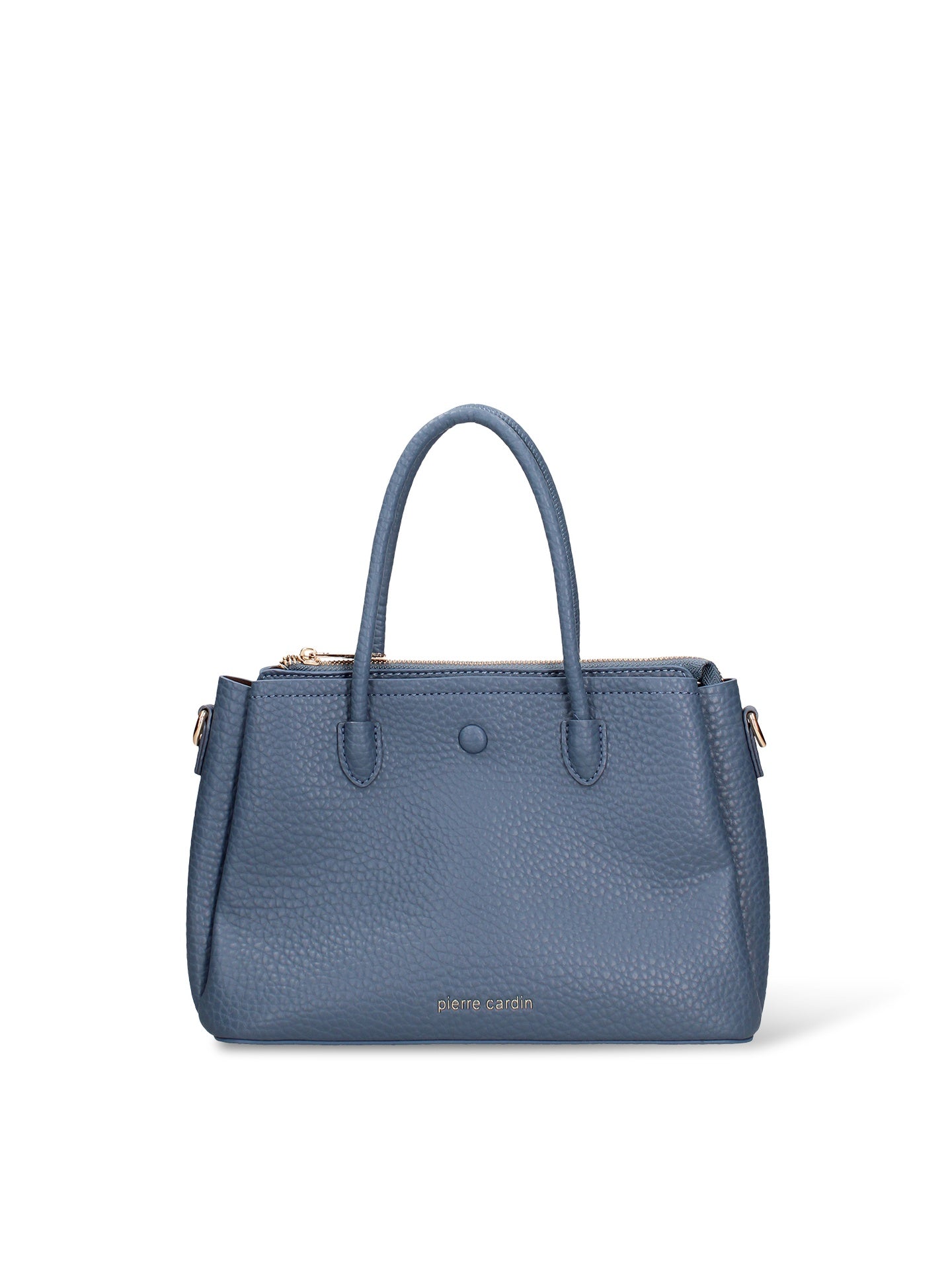 Borsa a Mano in Pelle Vegana Blu Jeans Pierre Cardin
