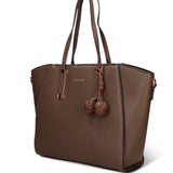 Borsa a Mano in Pelle Vegana Taupe