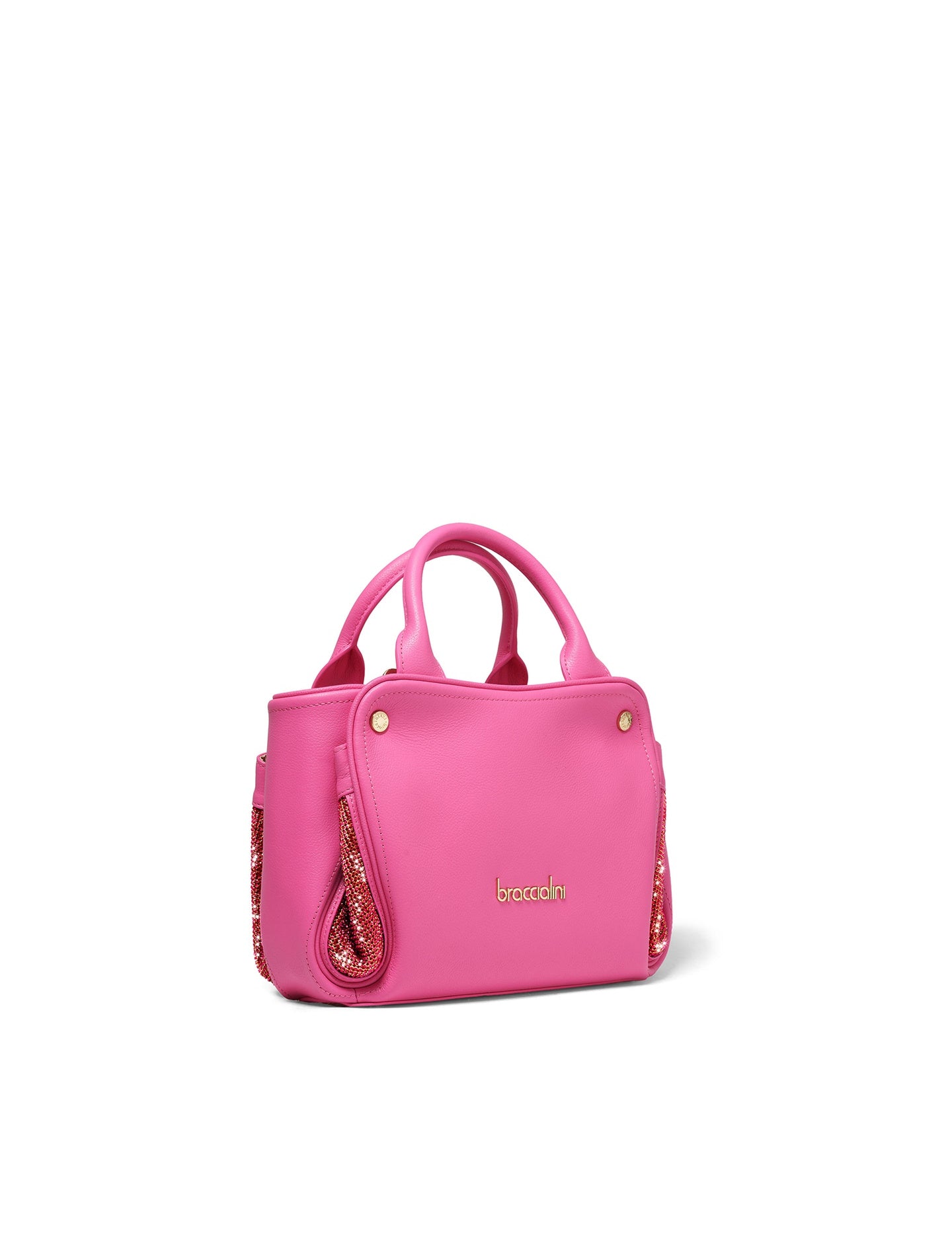 Borsa a Mano in Poliestere Fuxia