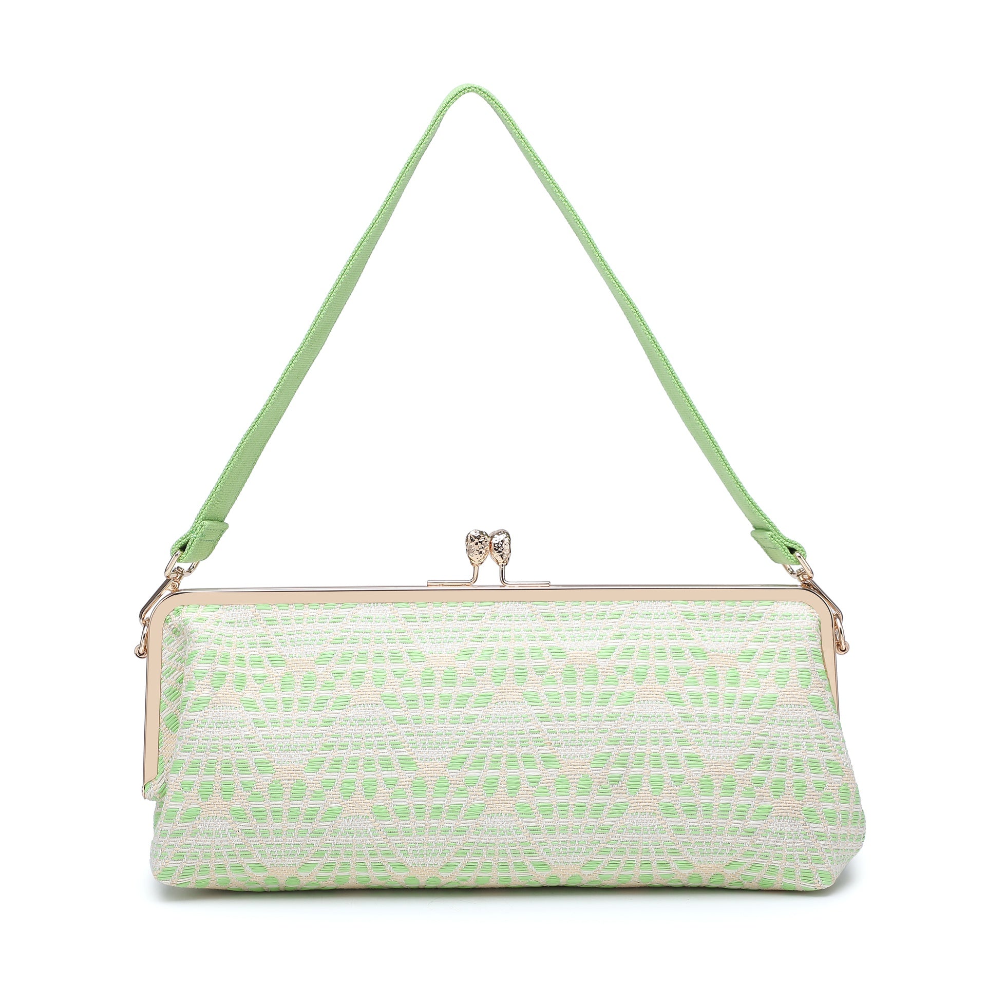 Borsa a Mano in Poliestere Verde