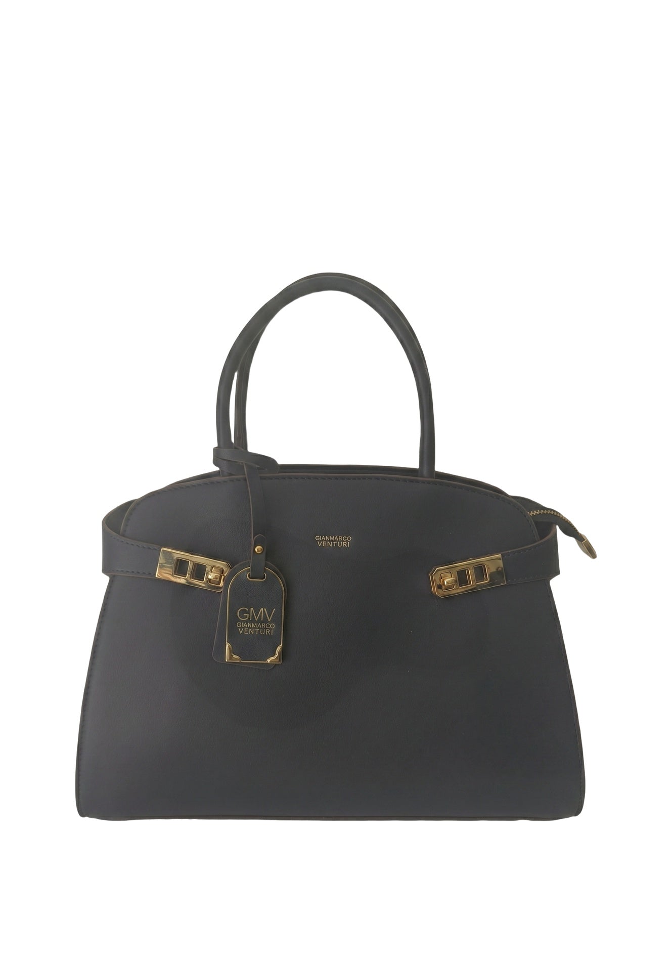 Borsa a mano in Pelle Vegana Blu GianMarco Venturi