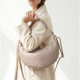 Borsa a Tracolla in Dollaro Leather Rosa