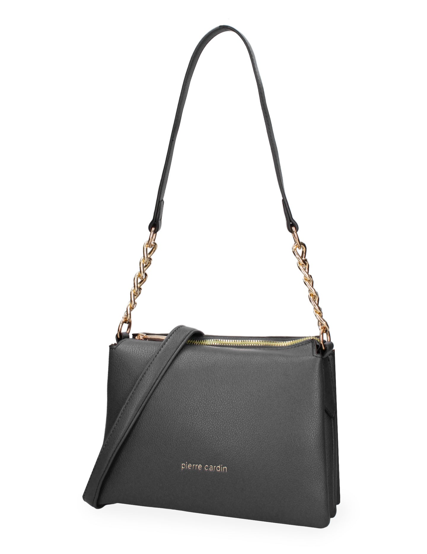 Borsa a Spalla in Pelle Vegana Nero