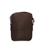 Borsa a Tracolla in 100% Pu Vegan Leather Marrone Scuro
