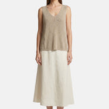 Vestito in Poliestere Taupe