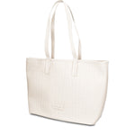 Borsa a Spalla in Pelle Vegana Bianco Pierre Cardin