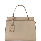 Borsa a spalla in Pelle Vegana Beige GianMarco Venturi