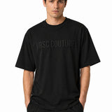 Camiseta de algodón negra
