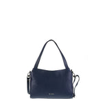Borsa a Spalla in Vera Pelle Navy Pierre Cardin