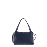 Borsa a Spalla in Vera Pelle Navy Pierre Cardin