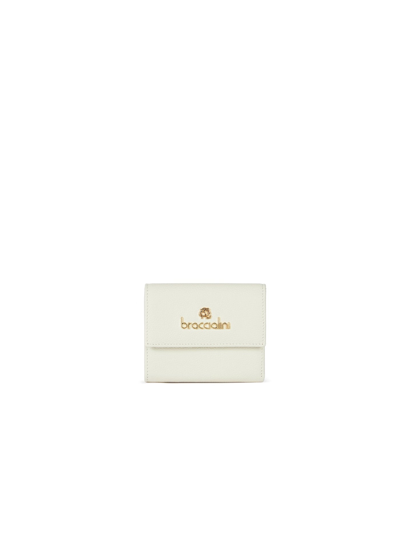 Portafoglio Donna in Vera Pelle Bianco Braccialini