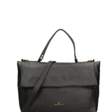 Borsa a Mano in Dollaro Leather Nero