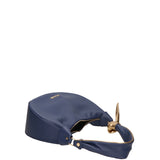 Borsa a Spalla in Vera Pelle Blu