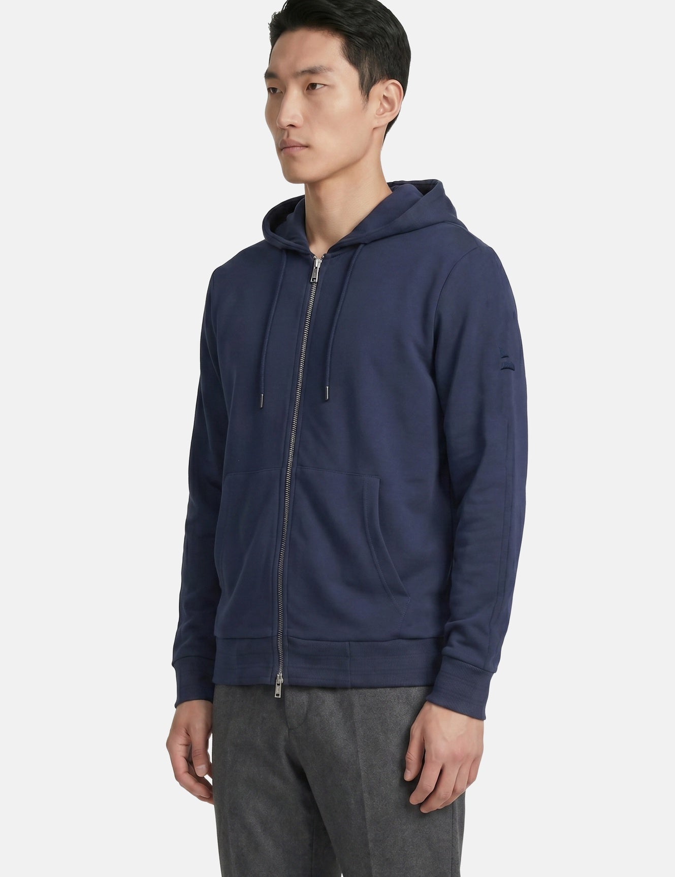 Felpa in Cotone Blu Navy