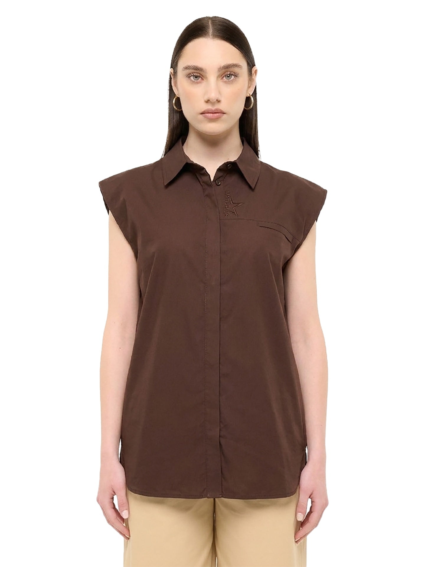 Camicia Donna Novara Lux in Cotone T.moro Marc Ellis