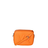 Borsa a Tracolla in Dollaro Leather Arancione