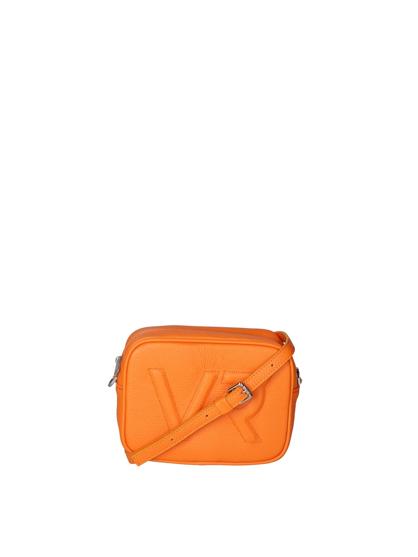 Borsa a Tracolla in Dollaro Leather Arancione