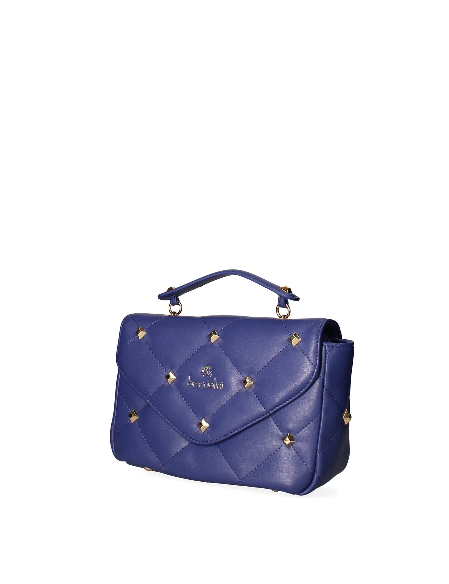 Borsa a Mano in Pelle Sintetica Blu