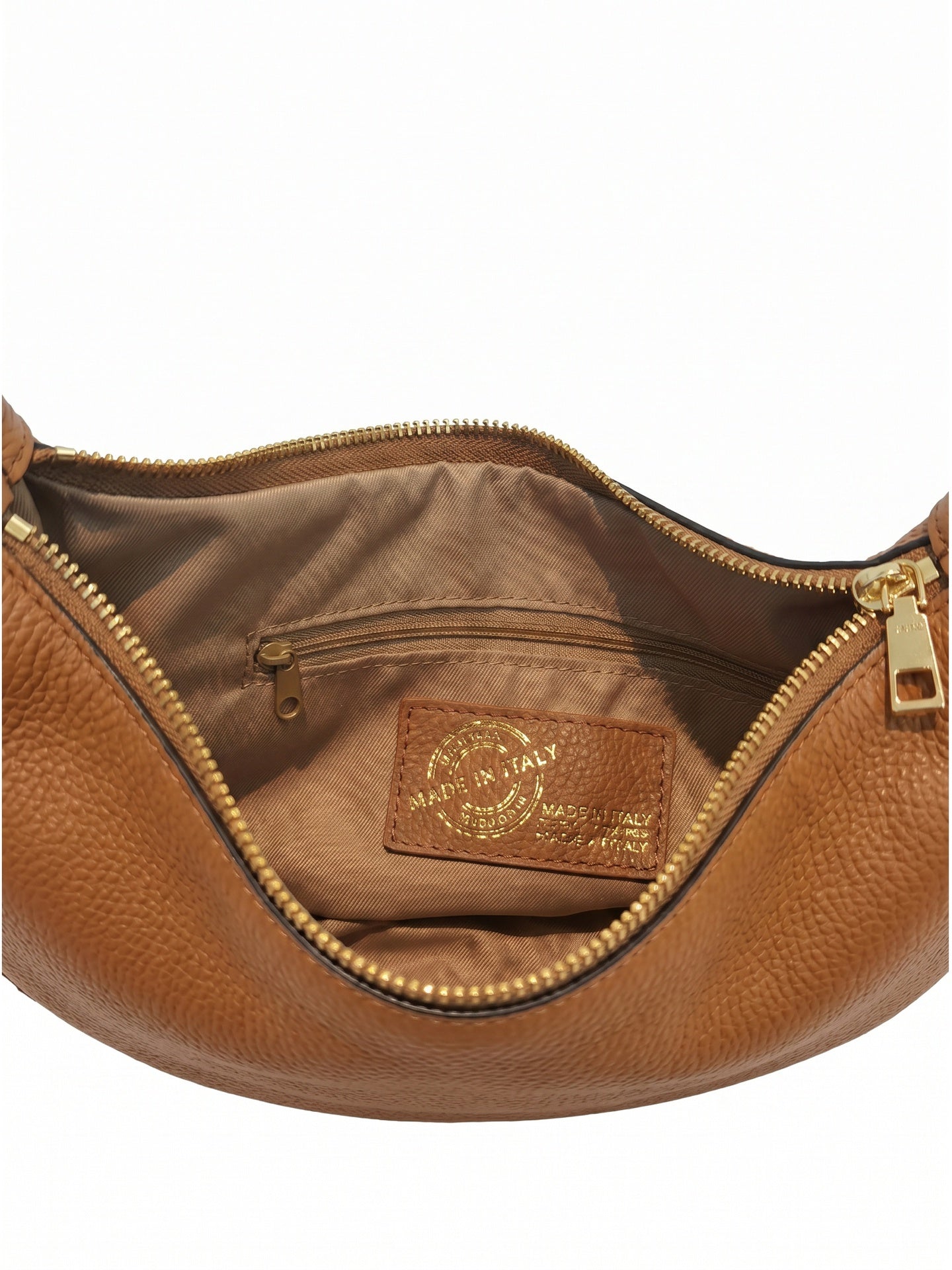 Borsa a Tracolla in Dollaro Leather Cognac