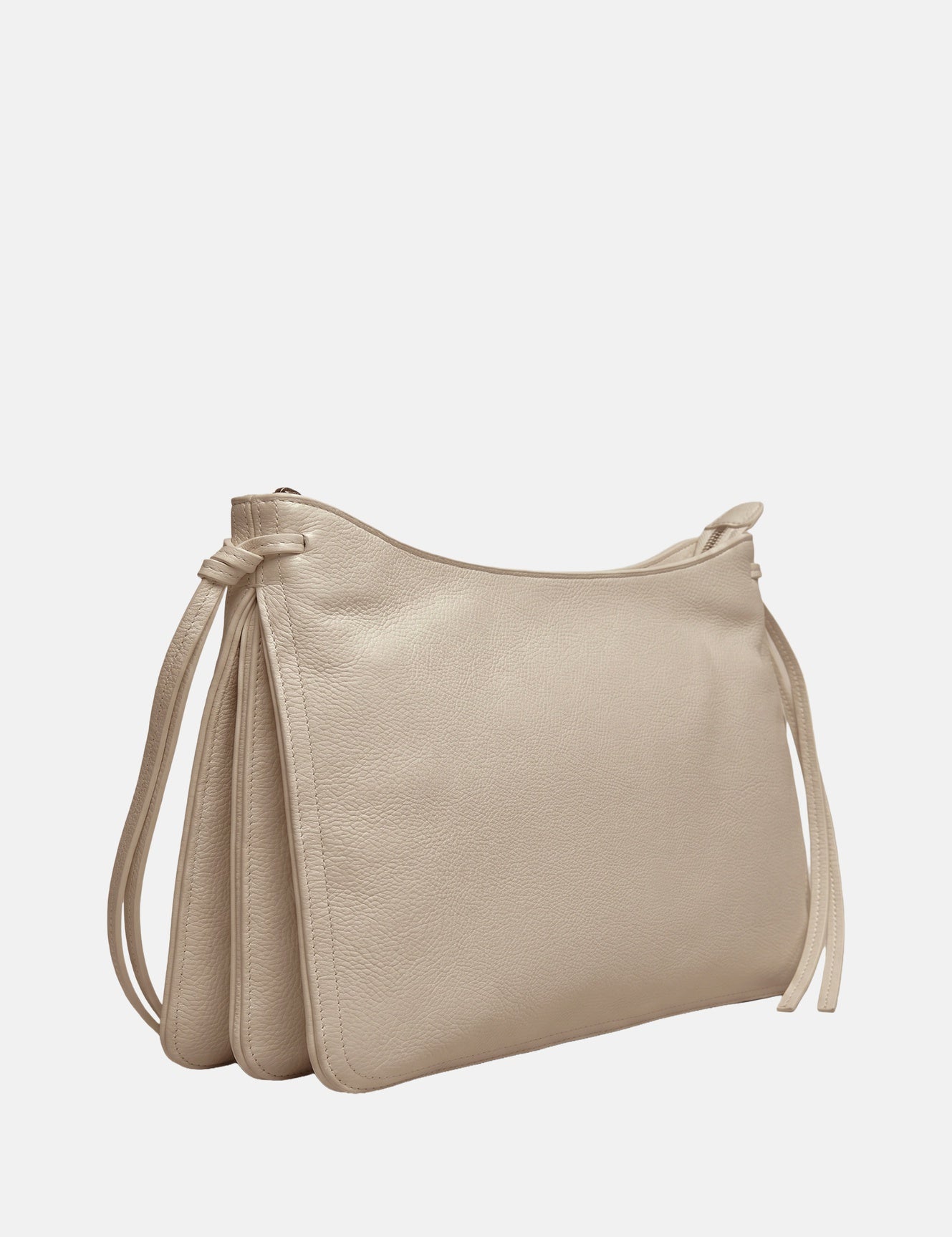 Borsa a mano in Pelle Vegana Crema