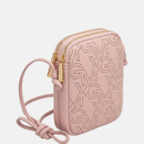 Borsa a tracolla in Pelle Vegana Rosa
