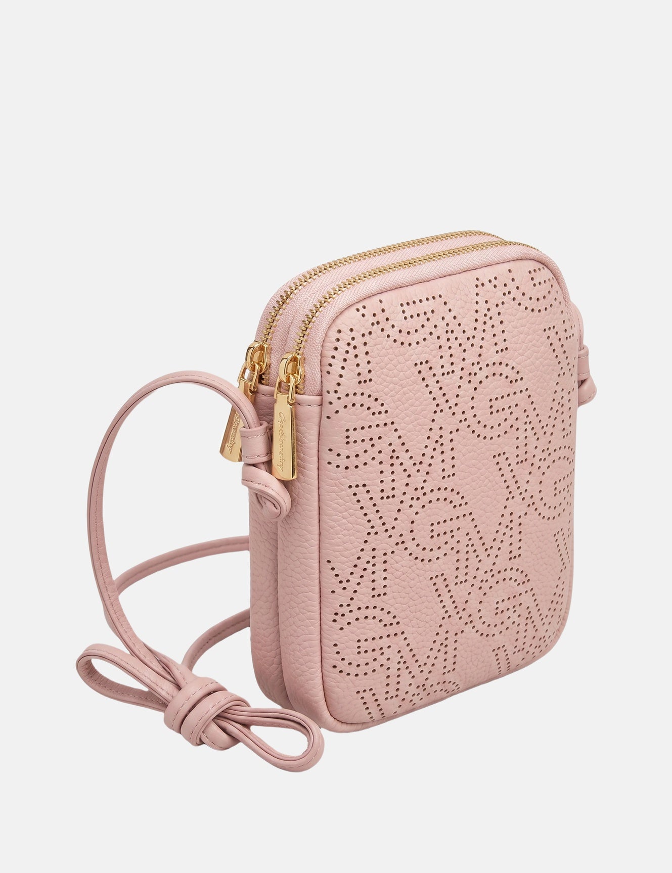 Borsa a tracolla in Pelle Vegana Rosa