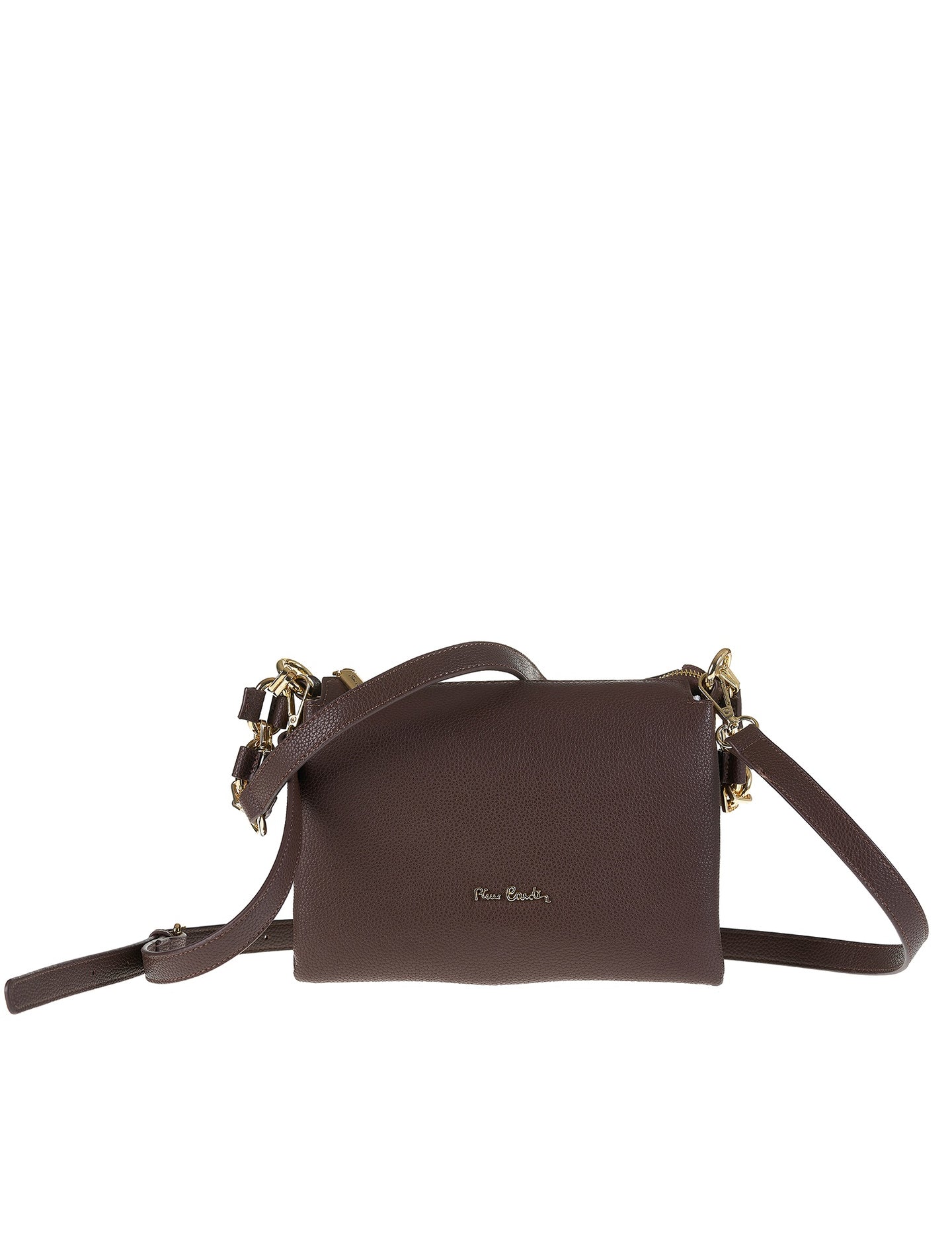 Borsa a Spalla in Vera Pelle Testa di Moro Pierre Cardin
