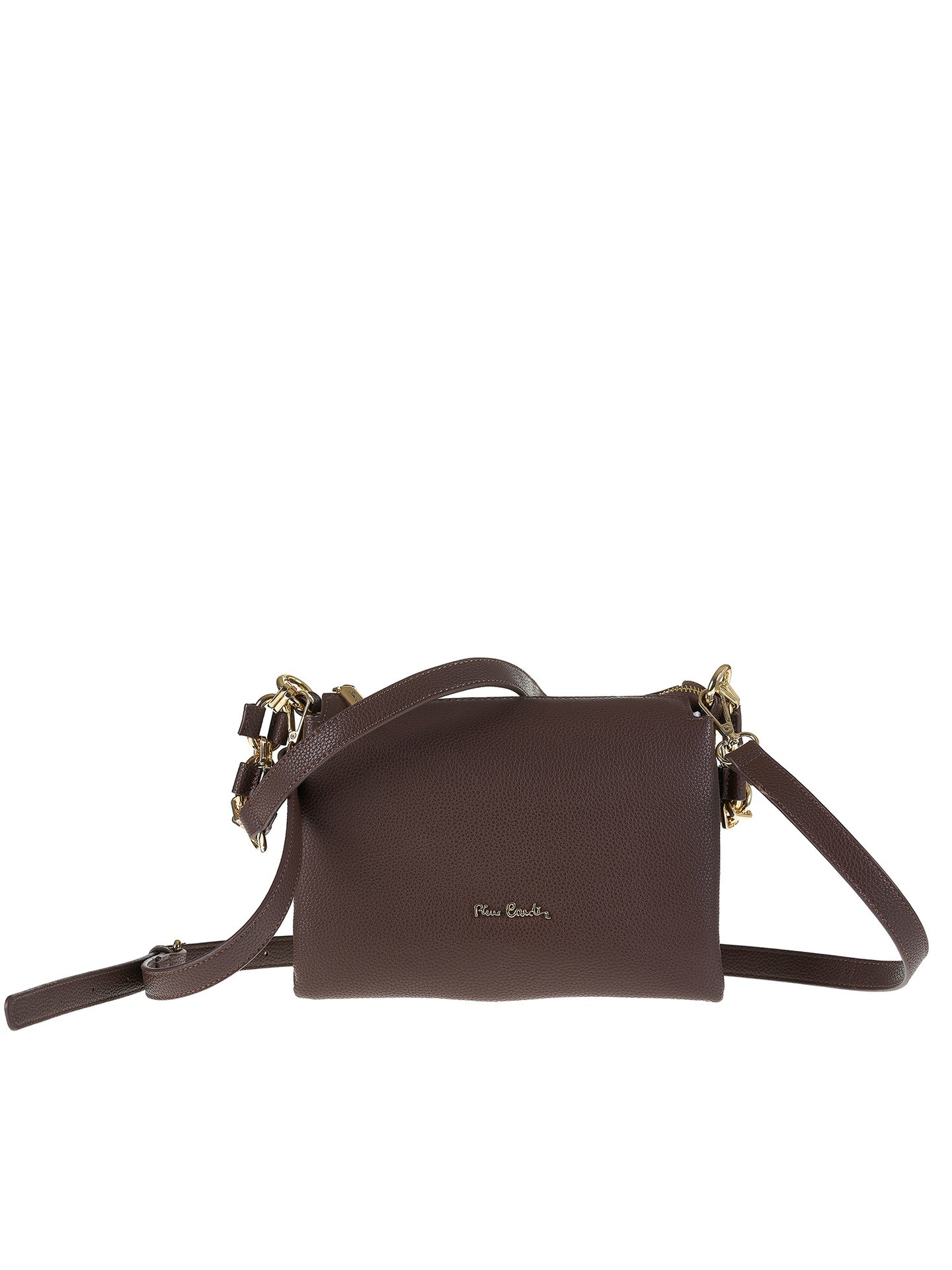 Borsa a Spalla in Vera Pelle Testa di Moro Pierre Cardin