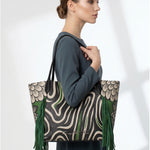 Borsa a Mano in Pelle Vegana Verde